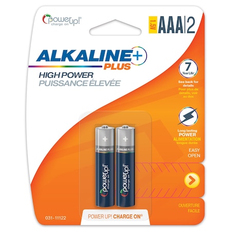 Batteries Alkaline Plus AAA, PK 2